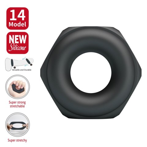 Crazy Bull Jarvius Super Soft Silicone Cock Ring - Black Baile - Boys of Toys Sp. z. o.o. (dystrybutor)