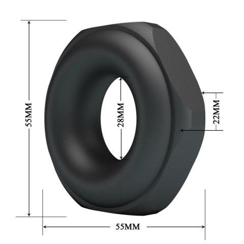 Crazy Bull Jarvius Super Soft Silicone Cock Ring - Black Baile - Boys of Toys Sp. z. o.o. (dystrybutor)