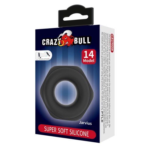 Crazy Bull Jarvius Super Soft Silicone Cock Ring - Black Baile - Boys of Toys Sp. z. o.o. (dystrybutor)