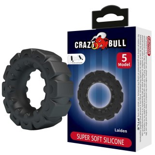 Crazy Bull Laiden Super Soft Silicone Cock Ring - Black Baile - Boys of Toys Sp. z. o.o. (dystrybutor)