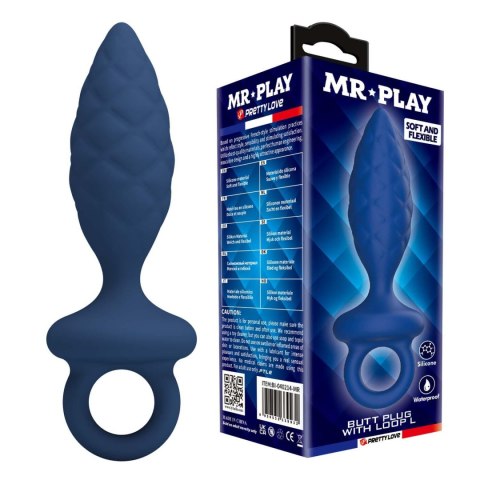 MR. PLAY Butt Plug with Loop - Size L Baile - Boys of Toys Sp. z. o.o. (dystrybutor)