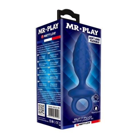 MR. PLAY Butt Plug with Loop - Size M Baile - Boys of Toys Sp. z. o.o. (dystrybutor)