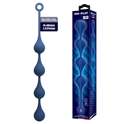 MR PLAY Waterdrop Anal Balls - 52.5 cm XL Baile - Boys of Toys Sp. z. o.o. (dystrybutor)