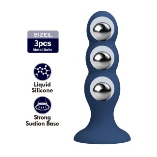 Mr. Play Metal & Liquid Silicone Anal Plug with 3 Metal Balls Baile - Boys of Toys Sp. z. o.o. (dystrybutor)