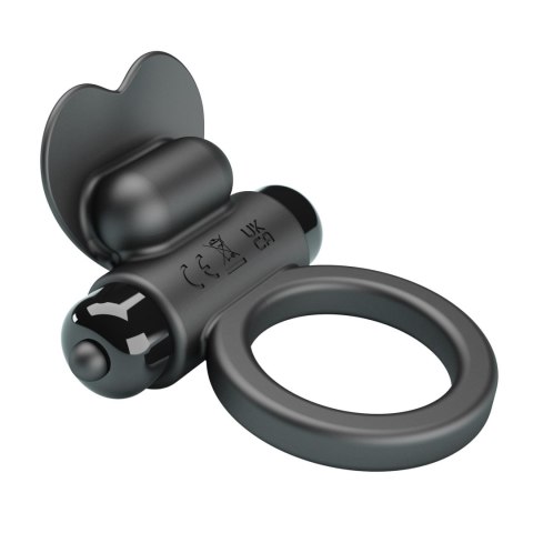 PRETTY LOVE - VIBRANT PENIS RING DEBONAIRE Black, 10 vibration functions Baile - Boys of Toys Sp. z. o.o. (dystrybutor)