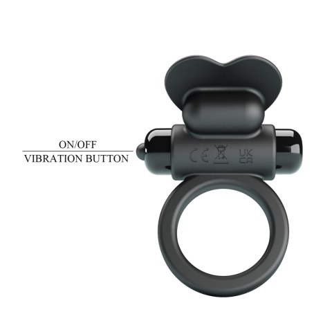 PRETTY LOVE - VIBRANT PENIS RING DEBONAIRE Black, 10 vibration functions Baile - Boys of Toys Sp. z. o.o. (dystrybutor)