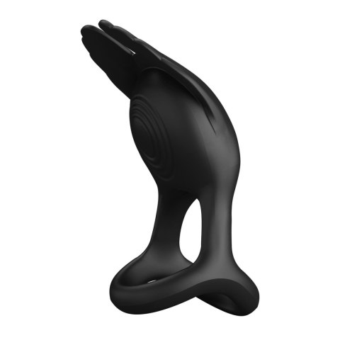 PRETTY LOVE - VIBRANT PENIS RING SILAS Black, 7 vibration functions Baile - Boys of Toys Sp. z. o.o. (dystrybutor)