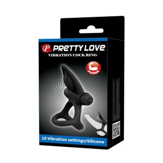 PRETTY LOVE - VIBRATION COCK RING Black, 10 vibration functions Baile - Boys of Toys Sp. z. o.o. (dystrybutor)