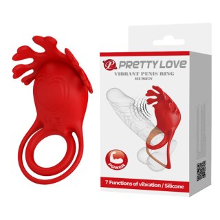 PRETTY LOVE - VIBRATION PENIS RING, Ruben, 7 vibration functions Baile - Boys of Toys Sp. z. o.o. (dystrybutor)