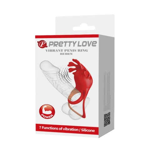 PRETTY LOVE - VIBRATION PENIS RING, Ruben, 7 vibration functions Baile - Boys of Toys Sp. z. o.o. (dystrybutor)