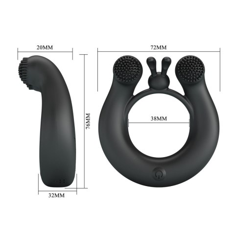 VIBRANT PENIS RING DAHLIA, 12 vibration functions memory function Baile - Boys of Toys Sp. z. o.o. (dystrybutor)