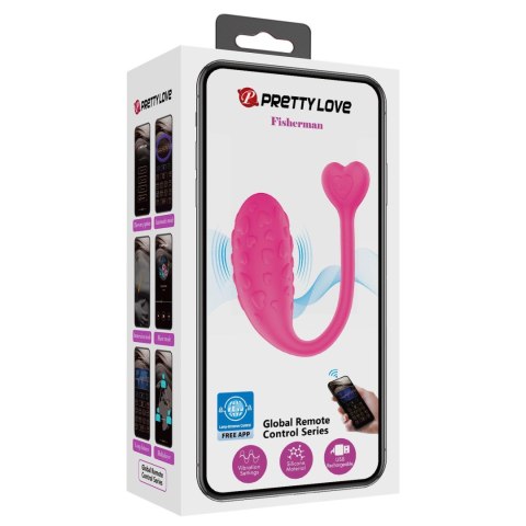 PRETTY LOVE - Fisherman Pink, 12 vibration functions Mobile APP remote control Baile - Boys of Toys Sp. z. o.o. (dystrybutor)