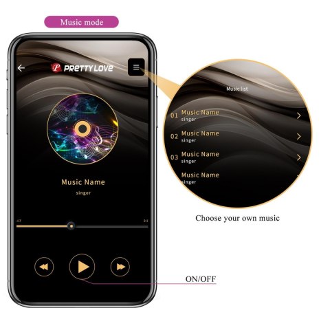 PRETTY LOVE - Klay, 10 vibration functions 10 thrusting settings Mobile APP remote control Baile - Boys of Toys Sp. z. o.o. (dystrybutor)