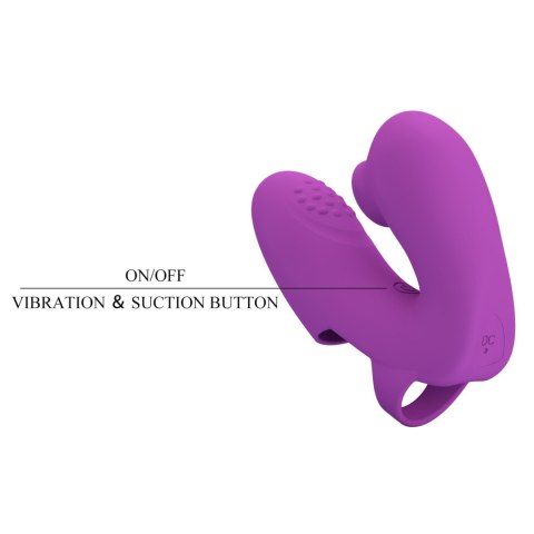 PRETTY LOVE - Super Finger ATHENA Purple, 7 vibration functions 7 tapping functions Memory function Baile - Boys of Toys Sp. z. o.o. (dystrybutor)