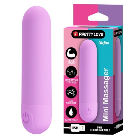STEFAN, Mini massager, 10 vibration functions Baile - Boys of Toys Sp. z. o.o. (dystrybutor)