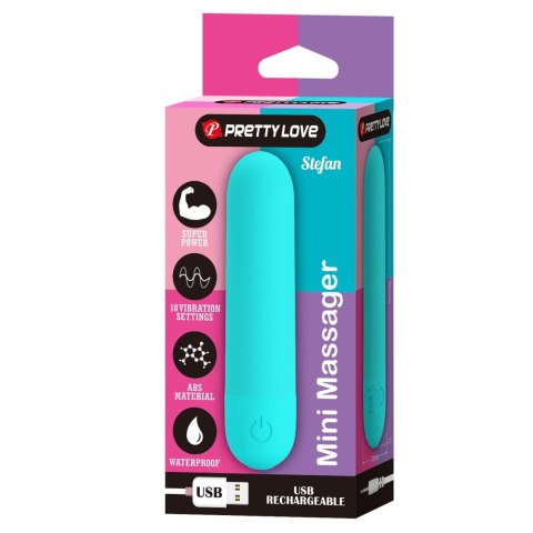 STEFAN, Mini massager, 10 vibration functions Baile - Boys of Toys Sp. z. o.o. (dystrybutor)