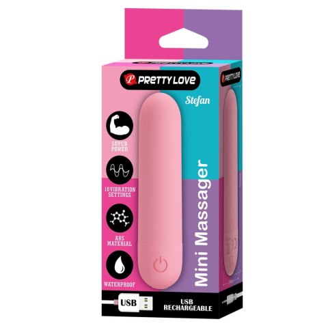 STEFAN, Mini massager, 10 vibration functions Baile - Boys of Toys Sp. z. o.o. (dystrybutor)