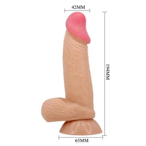BAILE - Sliding Skin 7,6'' Flesh, Suction base Bendable TPR Baile - Boys of Toys Sp. z. o.o. (dystrybutor)