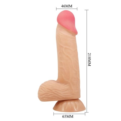 BAILE - Sliding Skin 8,1'' Flesh, Bendable Suction base TPR Baile - Boys of Toys Sp. z. o.o. (dystrybutor)