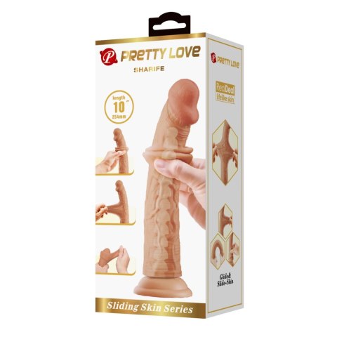 PRETTY LOVE - SHARIFE 10"(254mm) Sliding Skin Series TPR, Suction base Bendable Baile - Boys of Toys Sp. z. o.o. (dystrybutor)