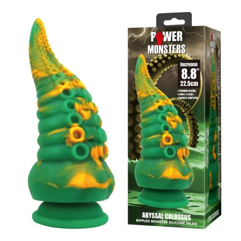 Power Monsters Abyssal Colossus - 22.5 cm Rippled Monster Silicone Dildo Baile - Boys of Toys Sp. z. o.o. (dystrybutor)
