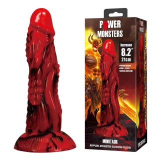Power Monsters Minotaur - 21 cm Rippled Monster Silicone Dildo Baile - Boys of Toys Sp. z. o.o. (dystrybutor)