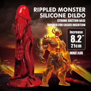 Power Monsters Minotaur - 21 cm Rippled Monster Silicone Dildo Baile - Boys of Toys Sp. z. o.o. (dystrybutor)