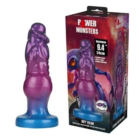 Power Monsters Rift Titan - 24 cm Rippled Monster Silicone Dildo Baile - Boys of Toys Sp. z. o.o. (dystrybutor)