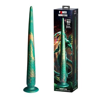 Power Monsters Verdant Titan - 47 cm Rippled Monster Silicone Dildo Baile - Boys of Toys Sp. z. o.o. (dystrybutor)