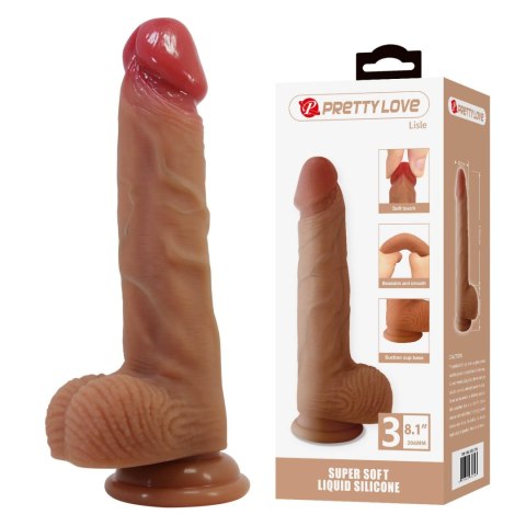 Pretty Love Lisle 8.1" Super Soft Liquid Silicone Dildo Baile - Boys of Toys Sp. z. o.o. (dystrybutor)