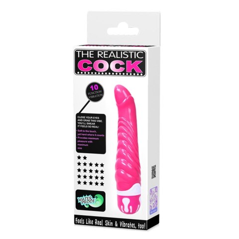 BAILE- THE REALISTIC COCK, 10 vibration functions Baile - Boys of Toys Sp. z. o.o. (dystrybutor)