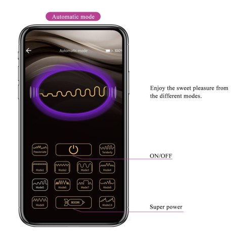 FRANZ, 10 vibration functions Mobile APP remote control Baile - Boys of Toys Sp. z. o.o. (dystrybutor)