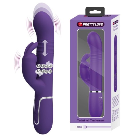 PRETTY LOVE - Coale dark Purple, 7 vibration functions 4 rotation functions 4 thrusting settings Baile - Boys of Toys Sp. z. o.o. (dystrybutor)