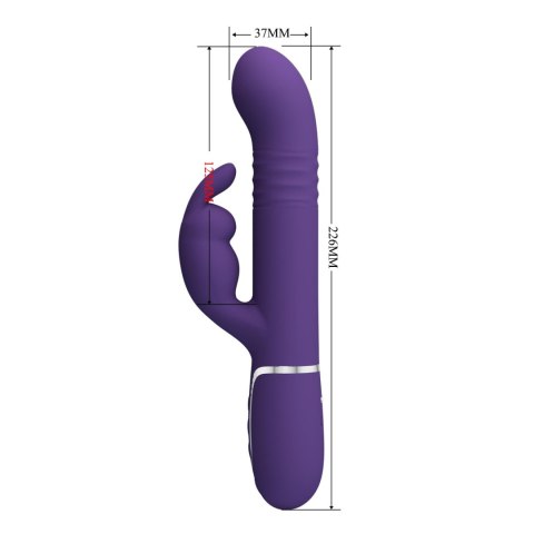 PRETTY LOVE - Coale dark Purple, 7 vibration functions 4 rotation functions 4 thrusting settings Baile - Boys of Toys Sp. z. o.o. (dystrybutor)