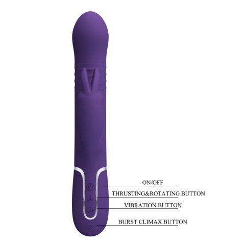 PRETTY LOVE - Coale dark Purple, 7 vibration functions 4 rotation functions 4 thrusting settings Baile - Boys of Toys Sp. z. o.o. (dystrybutor)