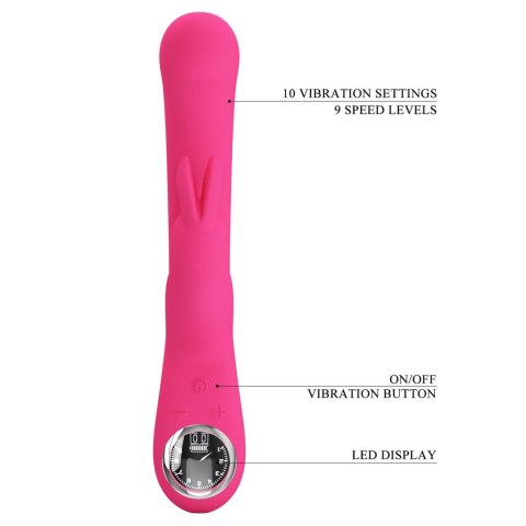 PRETTY LOVE - Lamar Pink, 10 vibration functions 9 speed levels Baile - Boys of Toys Sp. z. o.o. (dystrybutor)
