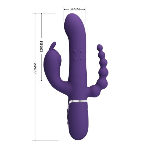 PRETTY LOVE - Cammy Dark Purple, Twinkled Tenderness, 7 thumping functions 7 vibration functions 4 rolling functions Baile - Boys of Toys Sp. z. o.o. (dystrybutor)