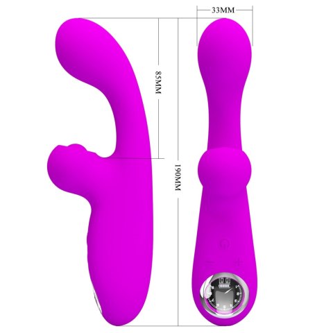 PRETTY LOVE - Skylar Purple, 10 vibration functions 9 speed levels 10 thumping functions Baile - Boys of Toys Sp. z. o.o. (dystrybutor)