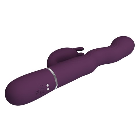 Pretty Love Laursen Dark Purple Waving & Vibrating Rabbit Vibrator Baile - Boys of Toys Sp. z. o.o. (dystrybutor)