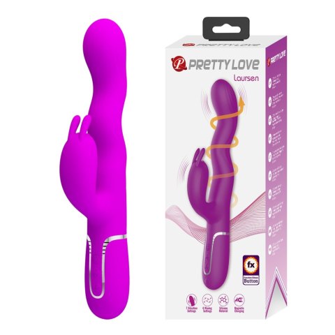 Pretty Love Laursen Purple Waving & Vibrating Rabbit Vibrator Baile - Boys of Toys Sp. z. o.o. (dystrybutor)