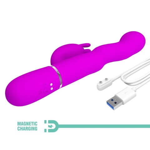 Pretty Love Laursen Purple Waving & Vibrating Rabbit Vibrator Baile - Boys of Toys Sp. z. o.o. (dystrybutor)