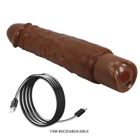 Pretty Love Rufus Realistic Vibrating Dildo (Brown Edition) Baile - Boys of Toys Sp. z. o.o. (dystrybutor)