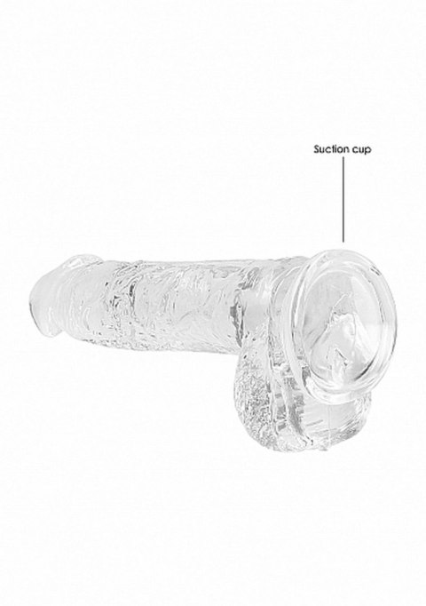 6"" / 15 cm Realistic Dildo With Balls - Transparent SHOTS