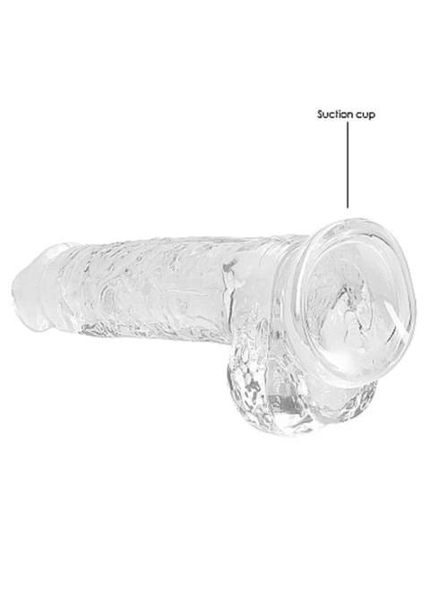8"" / 20 cm Realistic Dildo With Balls - Transparent SHOTS