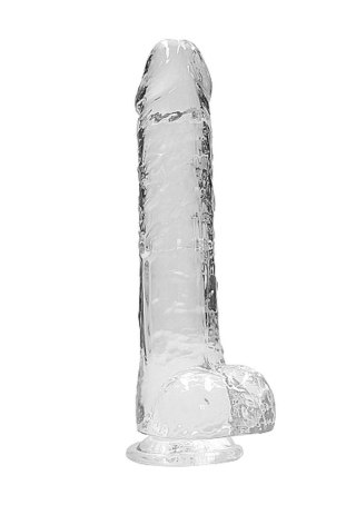 9"" / 23 cm Realistic Dildo With Balls - Transparent SHOTS