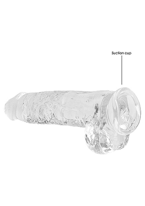 9"" / 23 cm Realistic Dildo With Balls - Transparent SHOTS