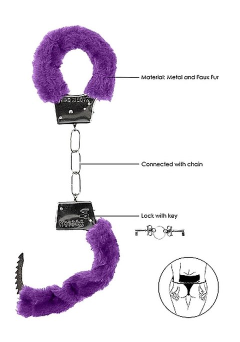 Beginner""s Handcuffs Furry - Purple SHOTS