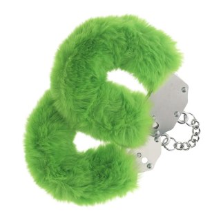 Heavy-duty Fluffy Handcuffs - Green SHOTS