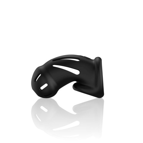 Model 27 - Ultra Soft Silicone Chastity Cage - Black SHOTS