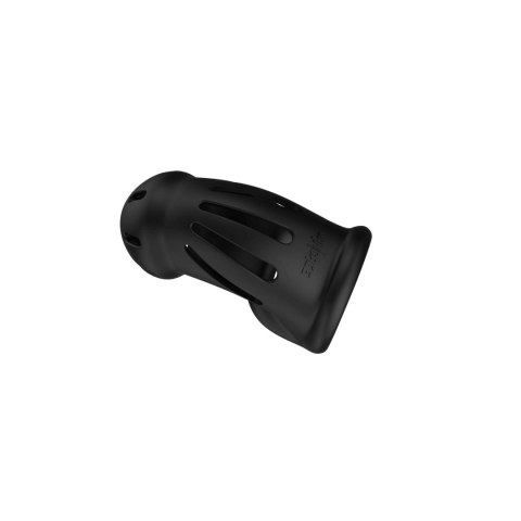 Model 27 - Ultra Soft Silicone Chastity Cage - Black SHOTS